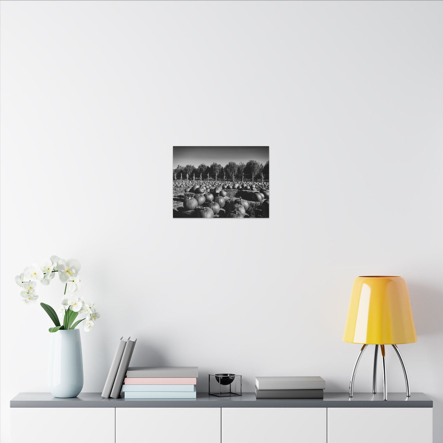 Harvest in Monochrome- Eclipse Collection- .75" Depth Blended Canvas Print